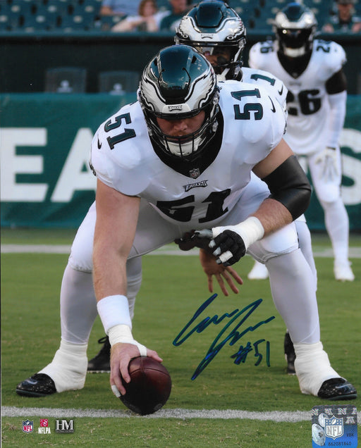 Cam Jurgens in Action Philadelphia Eagles Autographed 8" x 10" Football Photo - for just $39.99! 