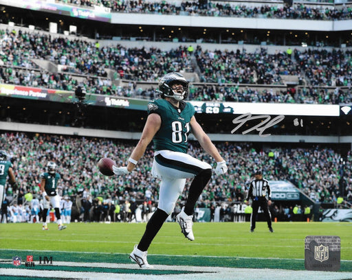 Grant Calcaterra First Touchdown Philadelphia Eagles Autographed 11" x 14" Football Photo - for just $39.99! 