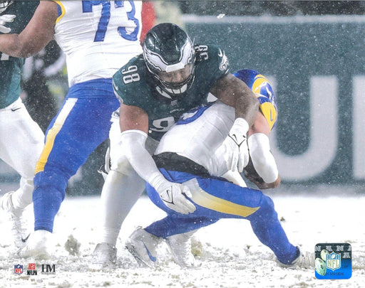 Jalen Carter Snow Bowl Sack Philadelphia Eagles 8" x 10" Football Photo - for just $9.99! 