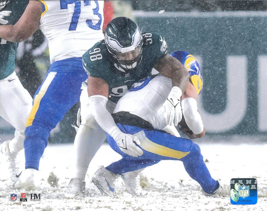 Jalen Carter Snow Bowl Sack Philadelphia Eagles 8" x 10" Football Photo - for just $9.99! 