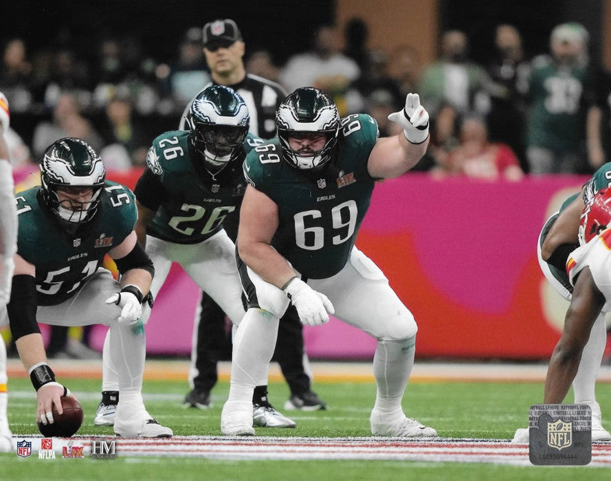 Landon Dickerson Super Bowl LIX Eagles Action Photo - for just $9.99! 