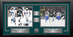 LeSean McCoy & Saquon Barkley Snow Bowl Philadelphia Eagles Framed Photos with Engraved Autographs - for just $159.99! 