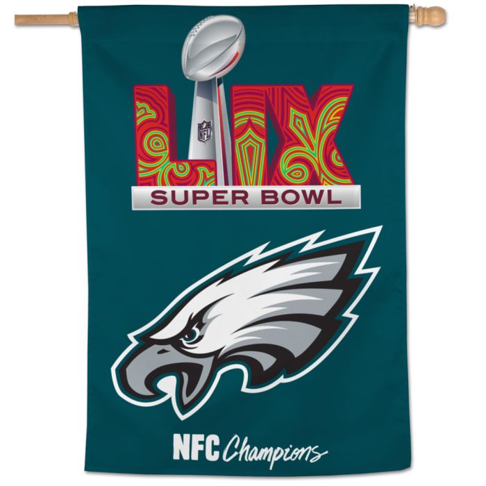 Philadelphia Eagles Super Bowl LIX 28" x 40" Vertical Flag - for just $15! 