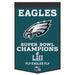 Philadelphia Eagles Super Bowl LII Champions 24" x 38" Wool Banner - for just $99.99! 