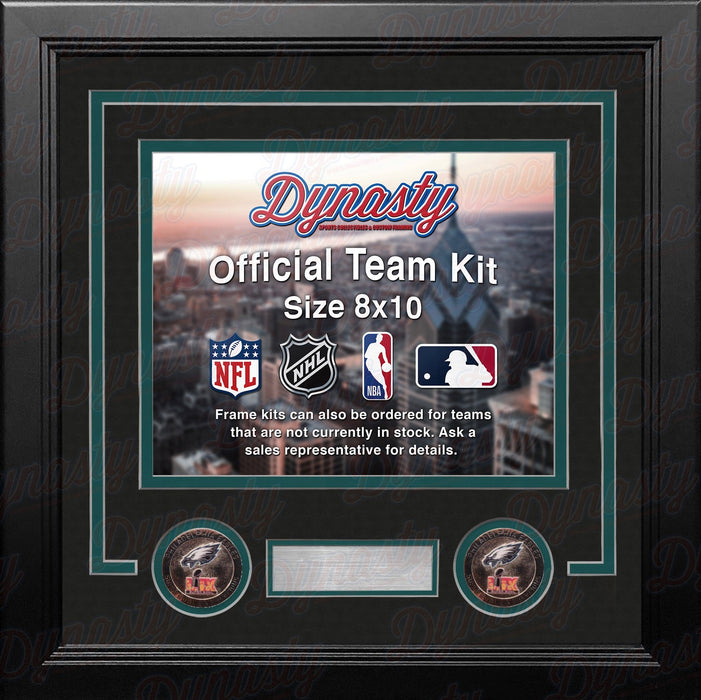 Philadelphia Eagles Super Bowl LIX Champions Custom NFL Football 8x10 Picture Frame Kit (3 Colors) - for just $36.99! 
