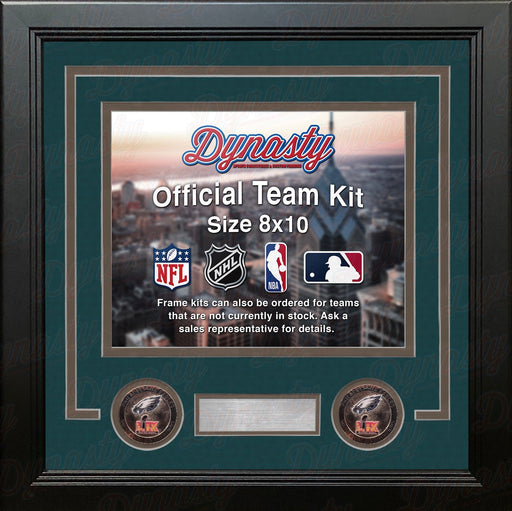 Philadelphia Eagles Super Bowl LIX Champions Custom NFL Football 8x10 Picture Frame Kit (3 Colors) - for just $36.99! 