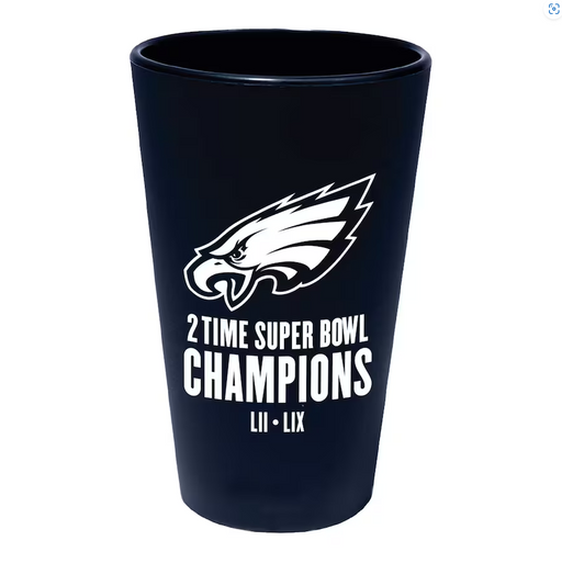Philadelphia Eagles Super Bowl LIX Champions Silicone Pint Glass - for just $21.99! 