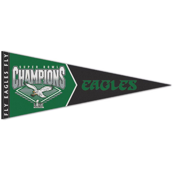Philadelphia Eagles Super Bowl LIX Champions Retro Logo 12" x 30" Premium Pennant - for just $14.99! 