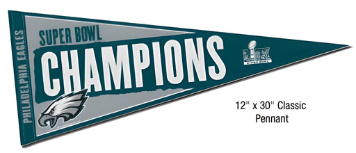 Philadelphia Eagles Super Bowl LIX Champions 12" x 30" Classic Pennant - for just $7.99! 