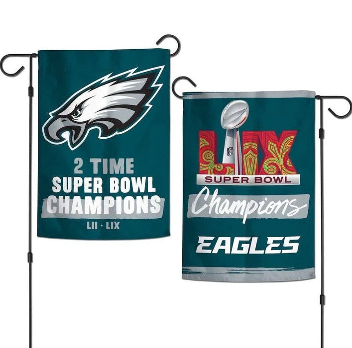 Philadelphia Eagles Super Bowl LIX Champions 12.5" x 18" Garden Flag - for just $19.99! 