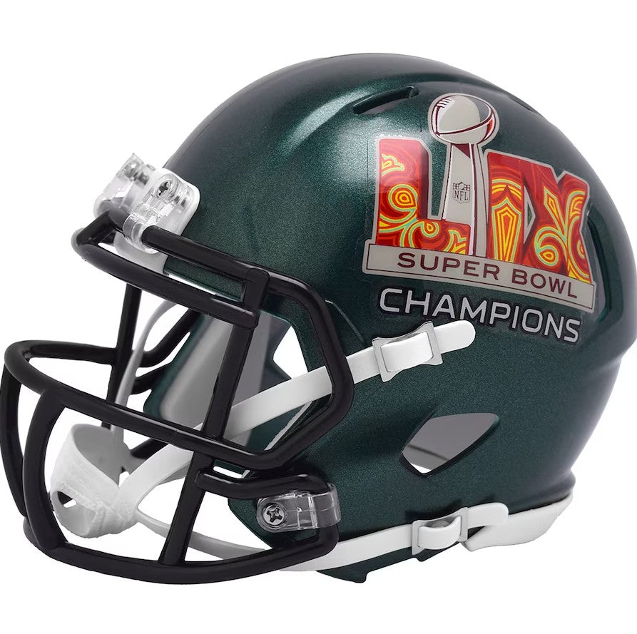 Philadelphia Eagles Super Bowl LIX Champs Riddell Speed Mini Helmet