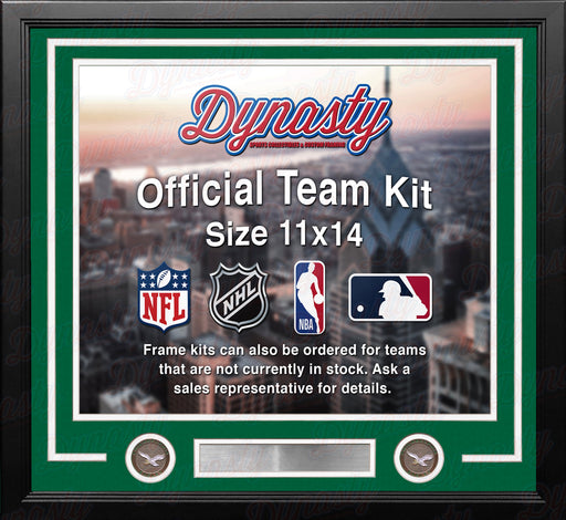Philadelphia Eagles Throwback Custom NFL Football 11x14 Picture Frame Kit (Multiple Colors) - for just $47.99! 