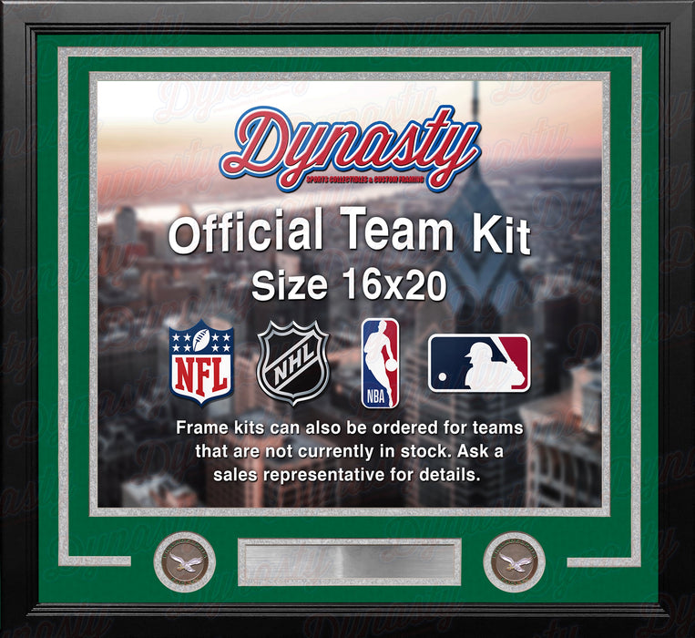 Philadelphia Eagles Throwback Custom NFL Football 16x20 Picture Frame Kit (Multiple Colors) - for just $62.99! 