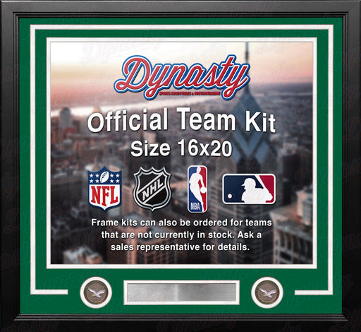 Philadelphia Eagles Throwback Custom NFL Football 16x20 Picture Frame Kit (Multiple Colors) - for just $62.99! 