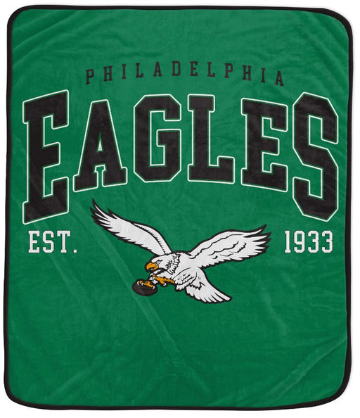 Philadelphia Eagles Throwback 50" x 60" Vintage Arch Block Blanket - for just $24.99! 