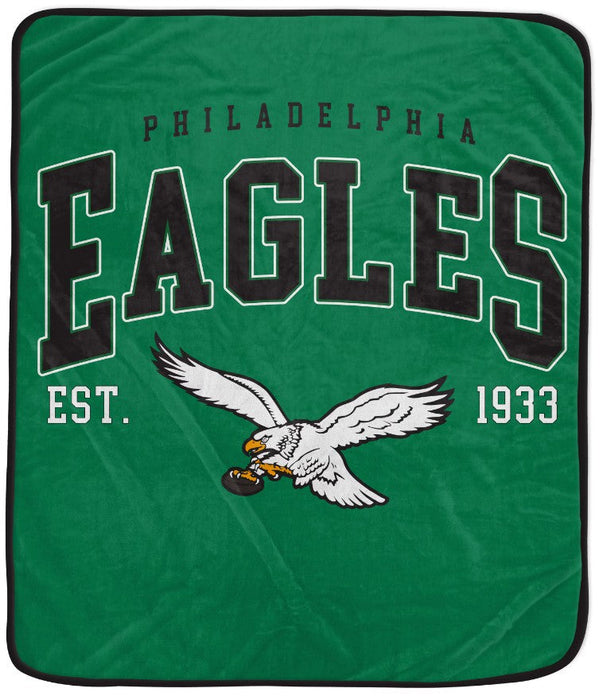 Philadelphia Eagles Throwback 50" x 60" Vintage Arch Block Blanket - for just $24.99! 