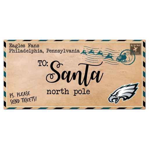Philadelphia Eagles 6'' x 12'' Letter to Santa Sign - for just $12.99! 