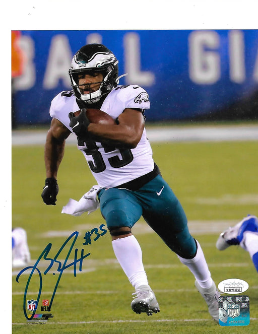 Boston Scott in Action v. NY Giants Philadelphia Eagles Autographed 11" x 14" Football Photo - for just $69.99! 