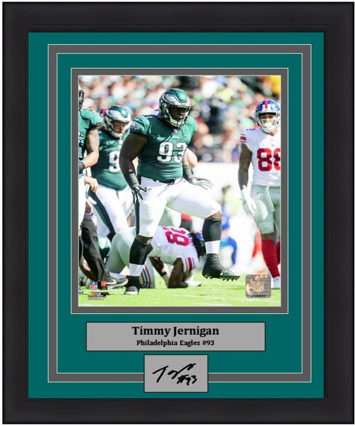 Timmy Jernigan in Action Philadelphia Eagles Framed Football Photo with Engraved Autograph - for just $39! 