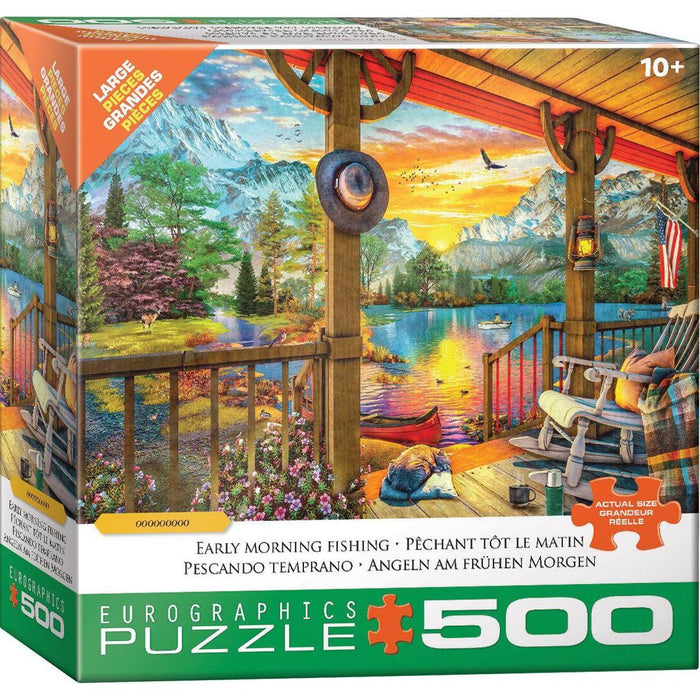 Early Morning Fishing 500 Piece Jigsaw Puzzle Eurographics - for just $17.99! 