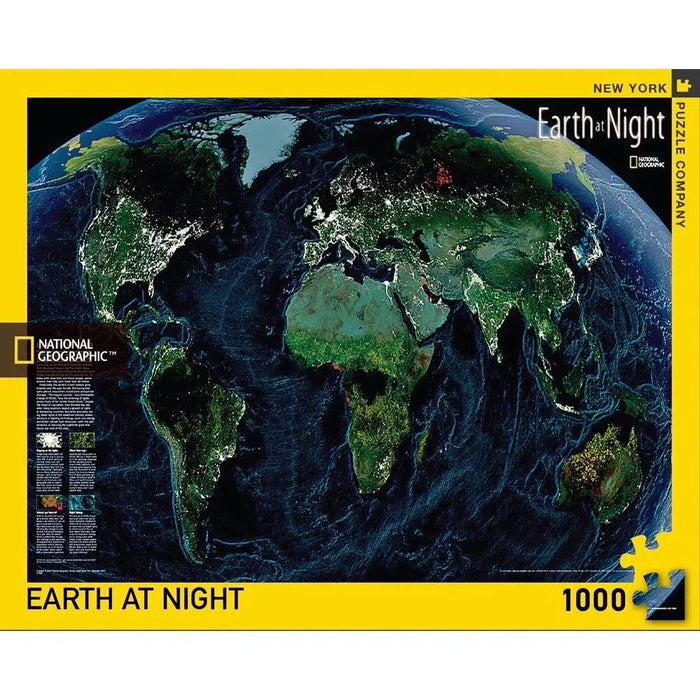 Earth at Night NG 1000 Piece Jigsaw Puzzle NYPC - for just $24.99! 