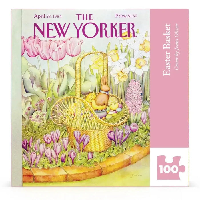 Easter Basket The New Yorker 100 Piece Mini Jigsaw Puzzle NYPC - for just $14.99! 
