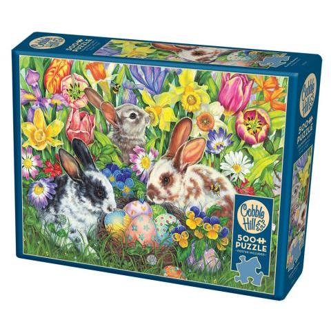 Easter Bunnies 500 Piece Jigsaw Puzzle Cobble Hill - for just $17.99! 