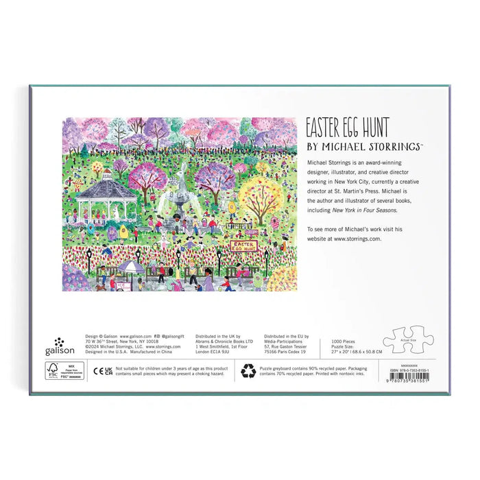 Easter Egg Hunt 1000 Piece Jigsaw Puzzle Galison - for just $19.99! 