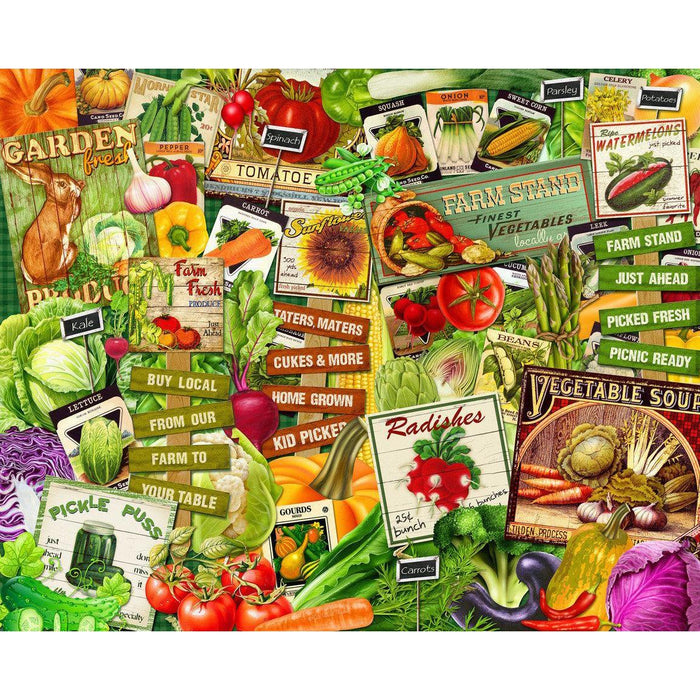 Eat Your Veggies 1000 Piece Jigsaw Puzzle Springbok - for just $19.99! 