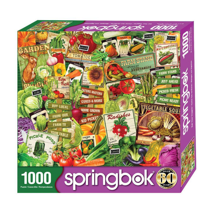 Eat Your Veggies 1000 Piece Jigsaw Puzzle Springbok - for just $19.99! 