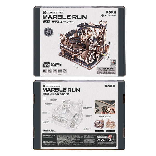 ROKR - Marble Spaceport Marble Run 3D Wooden Puzzle LGC01 - for just $59.99! 