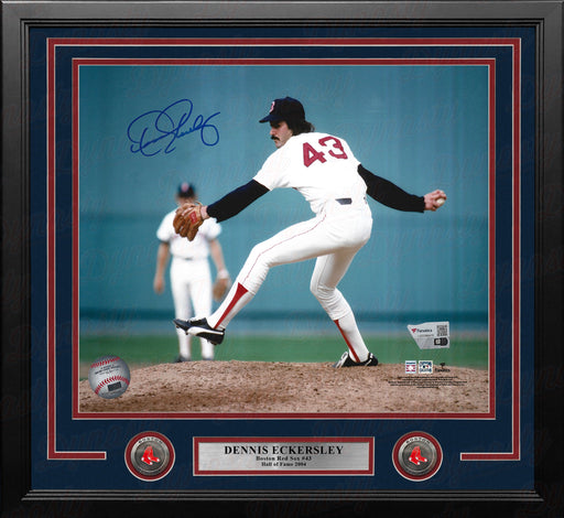Dennis Eckersley in Action Boston Red Sox Autographed 11" x 14" Framed Baseball Photo - for just $139.99! 