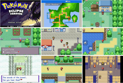 Pokemon Eclipse GBA ROM Hack Video Game Custom Gameboy Advance - for just $18.49! 