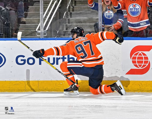 Connor McDavid Celebration Edmonton Oilers 8" x 10" Hockey Photo - for just $9.99! 