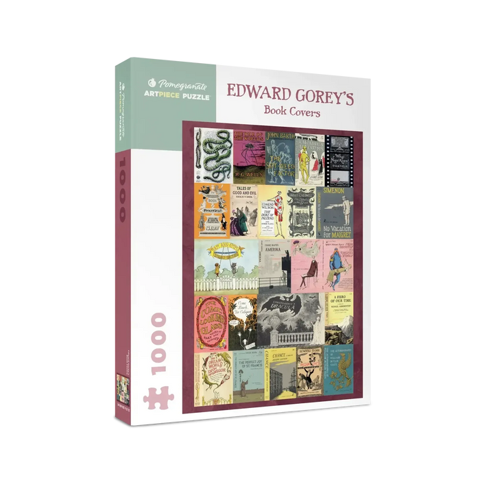 Edward Gorey's Book Covers 1000 Piece Jigsaw Puzzle Pomegranate - for just $24.99! 