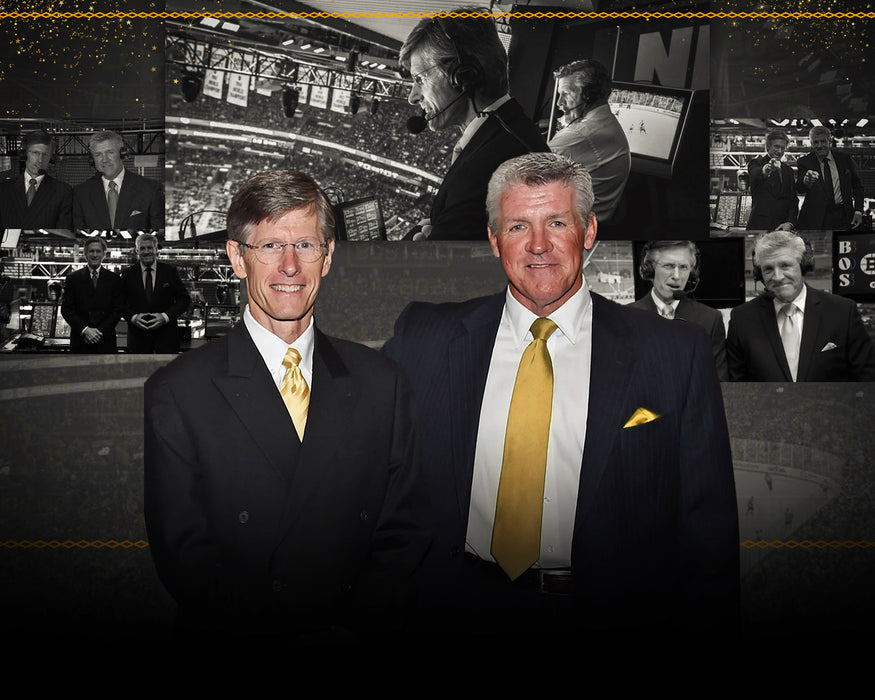 Jack Edwards & Andy Brickley Boston Bruins 8" x 10" Hockey Photo - for just $9.99! 