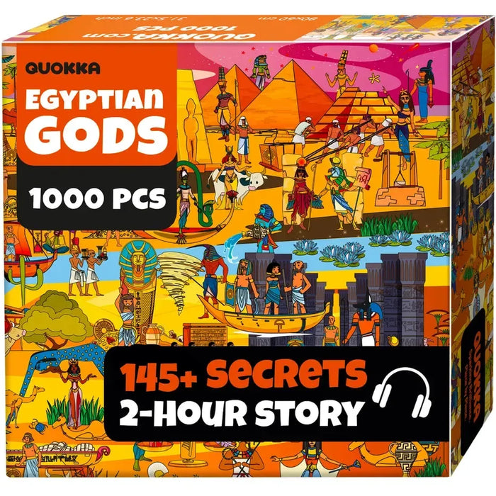 Egyptian Gods "Seek & See" 1000 Piece Jigsaw Puzzle Quokka - for just $24.99! 