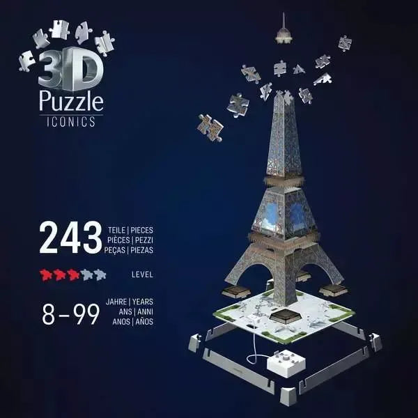 Eiffel Tower 243 Piece 3D Jigsaw Puzzle Ravensburger - for just $49.99! 