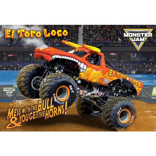 El Toro Loco Monster Jam Lunch Bag & 100 Piece Jigsaw Puzzle Eurographics - for just $17.99! 