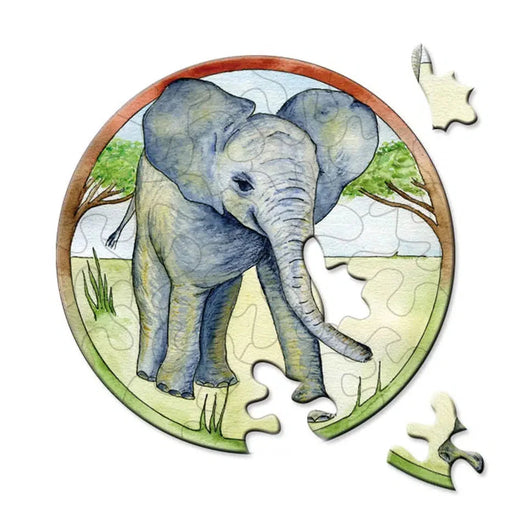 Elephant 33 Piece Mini Matchbox Jigsaw Puzzle Curiosi - for just $5.99! 