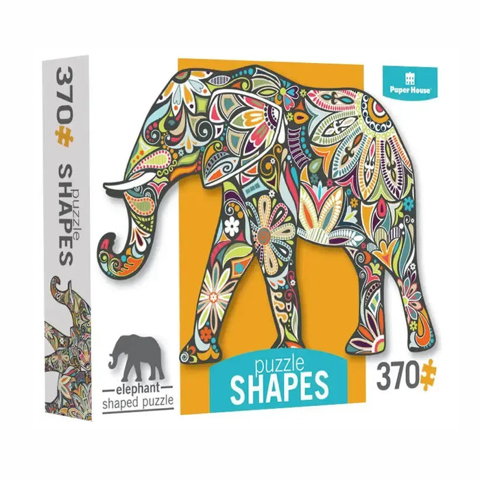 Elephant 370 Piece Shaped Jigsaw Puzzle Paper House - for just $19.99! 