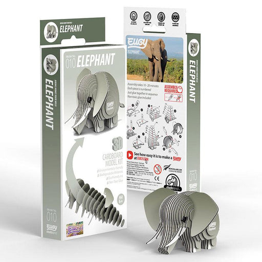 Elephant 3D Cardboard Model Kit Eugy - for just $11.99! 