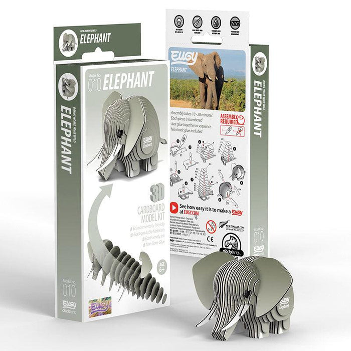 Elephant 3D Cardboard Model Kit Eugy - for just $11.99! 