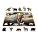Elephant Dreams 150 Piece Wood Jigsaw Puzzle Wooden City - for just $19.99! 