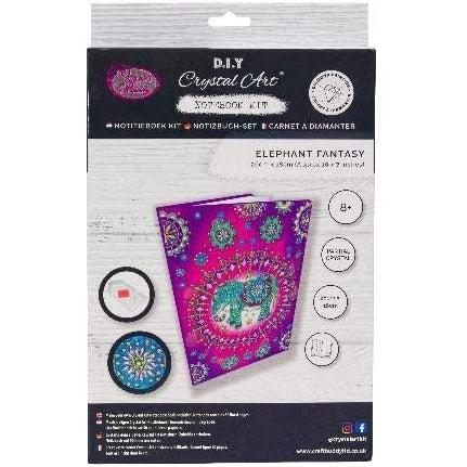Elephant Fantasy Crystal Art Notebook Kit Craft Buddy - for just $15.99! 
