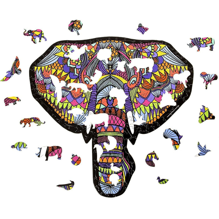 Elephant Hidden Shapes 300 Piece Jigsaw Puzzle Sure Lox - for just $14.99! 