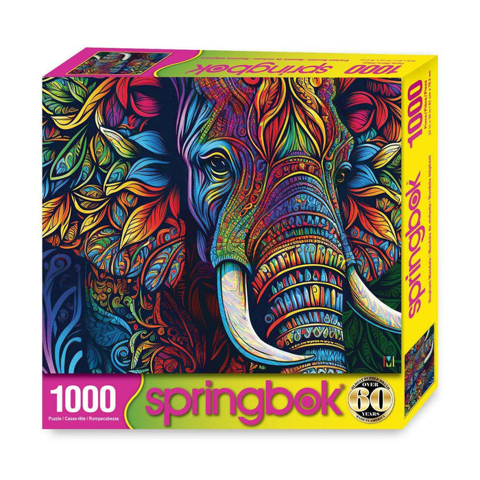 Elephant Mandala 1000 Piece Jigsaw Puzzle Springbok - for just $19.99! 