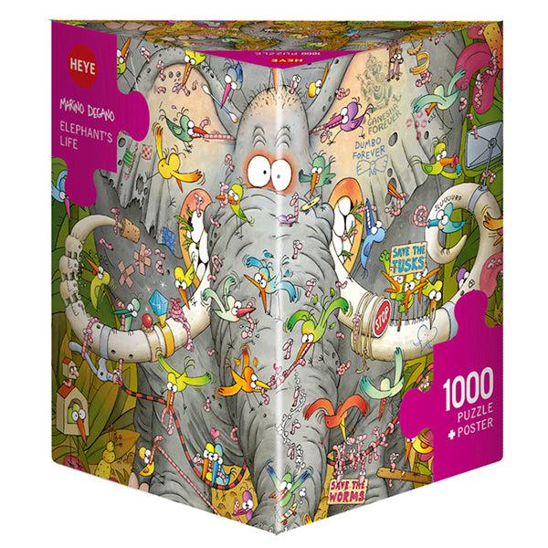Elephant's Life 1000 Piece Jigsaw Puzzle Heye - for just $29.99! 