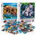 Elephants & Tigers Set of 2 300 Piece Lenticular Jigsaw Puzzles Prime 3D - for just $19.99! 
