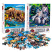 Elephants & Tigers Set of 2 300 Piece Lenticular Jigsaw Puzzles Prime 3D - for just $10.99! 